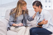Photo: Therapist comforting a patient Therapist comforting a patient