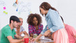 Photo: Creative team having brainstorming session Creative team having brainstorming session