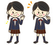 女子高生　グッド　やる気