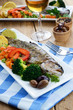 Trout and wine