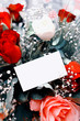 Photo: vintage roses with blank card vintage roses with blank card