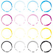 Abdruck in den 4 Farben CMYK