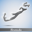 Vektor: shiny icon in form of Bermuda shiny icon in form of Bermuda
