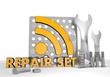3d graphic of a regular folder sign on black technic background
