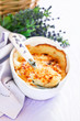 Photo: Boiled eggs baked with sauce and cheese (Gratin provencal eggs) Boiled eggs baked with sauce and cheese (Gratin provencal eggs)