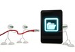 top secret icon on a smart phone with three robots