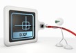 3d graphic of a personal id icon with futuristic 3d character