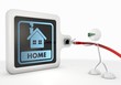 3d graphic of a personal id icon with futuristic 3d character