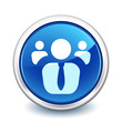 button blue work meeting