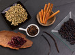 cloves cardamom cinnamon vanilla juniper berries and cranberries