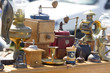 Photo: old coffee machines displayed at garage sale old coffee machines displayed at garage sale