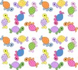 seamless pattern turtles
