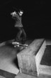 Skater doing impressive backside grind