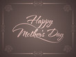 Beautiful card design for mother's day
