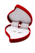Red gift box isolated on a white background