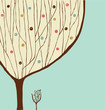 Hand drawn decorative tree