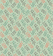 Green ornamental floral pattern
