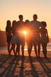 Group of people standing on the beach