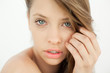 Portrait of beautiful topless woman