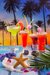 Cocktails margarita sex on the beach colorful tropical