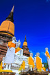 Statues at Wat Yai Chai Mongkhon in Ayuthaya province