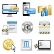 Vector: Vector online banking icons Vector online banking icons