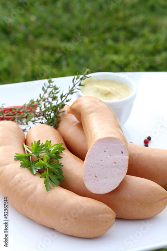 Photo: saucisses fumées saucisses fumées