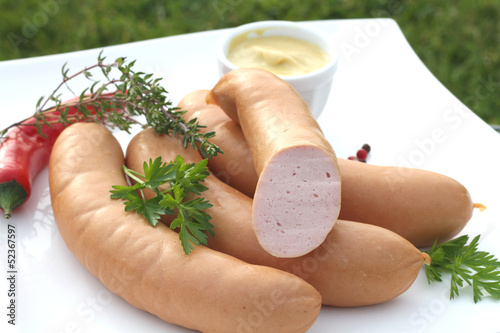 Photo: saucisses fumées saucisses fumées