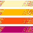 Vector: Patterned banner background with small spots Patterned banner background with small spots