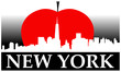 Vector: New York Big Apple New York Big Apple