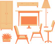 Contemporary furniture set
