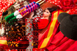 Flamenco woman with bullfighter and typical Spain Espana