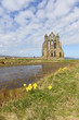 写真: Whitby Abbey in North Yorkshire.点 Whitby Abbey in North Yorkshire.