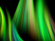 Illustration: Abstract gentle green waves on black background Abstract gentle green waves on black background
