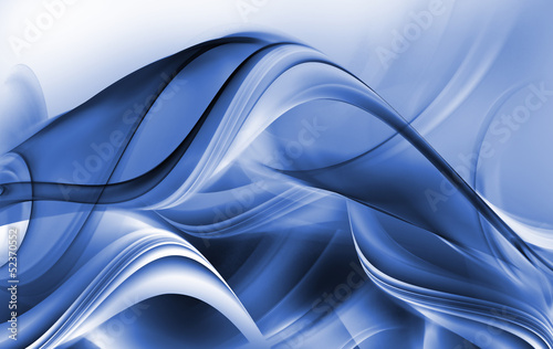 Illustration: Abstract elegant blue and white waves Abstract elegant blue and white waves