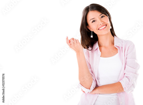 Photo: Happy woman smiling Happy woman smiling