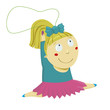 jumping girl athlete