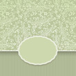 Vektor: Seamless dark green floral vintage background Seamless dark green floral vintage background