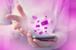 Photo: Woman using smartphone Woman using smartphone