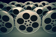 Film reels.