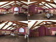 3D rendering Classic interior of restaurant