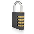 Metal combination lock