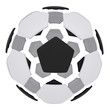 Soccer ball consisting of unconnected parts