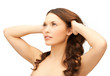 beautiful woman with long hair