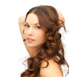 beautiful woman with long hair
