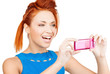 Foto: woman with cell phone woman with cell phone