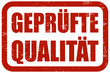Grunge Stempel rot GEPRÜFTE QUALITÄT