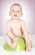 Baby on potty