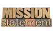 Photo: mission statement in wood type mission statement in wood type