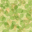 Seamless vintage green background with clover leaves. Eps10